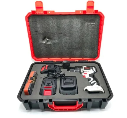 دریل 198 ولت سه نظام فلزی 13 میلیمتر چکشی شارژی براشلس باس مدل 256